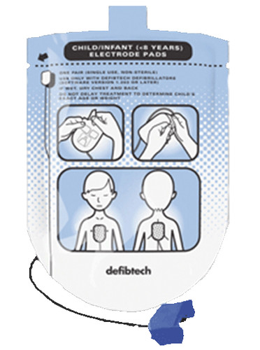 Defib pads pediatric defibtech - defib,